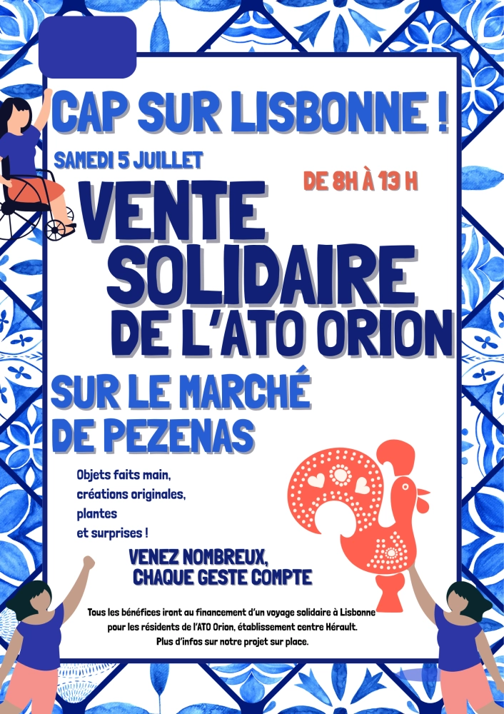 Vente solidaire de l'ATO ORION