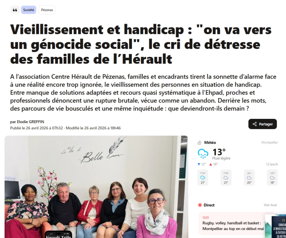 Article Hérault Tribune 